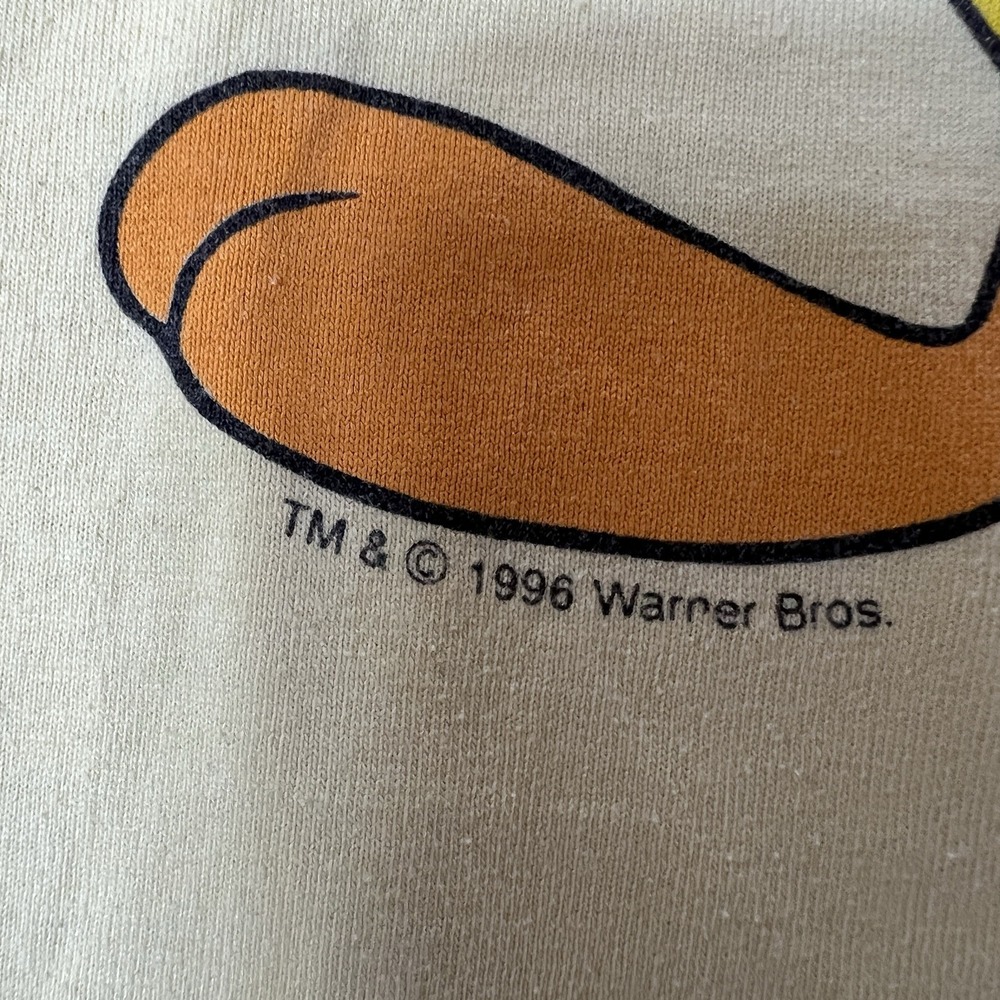 Vintage Tweety Bird 1996 TShirt Mens XL What Ya Lookin At Looney Tunes 90s - Picture 5 of 11